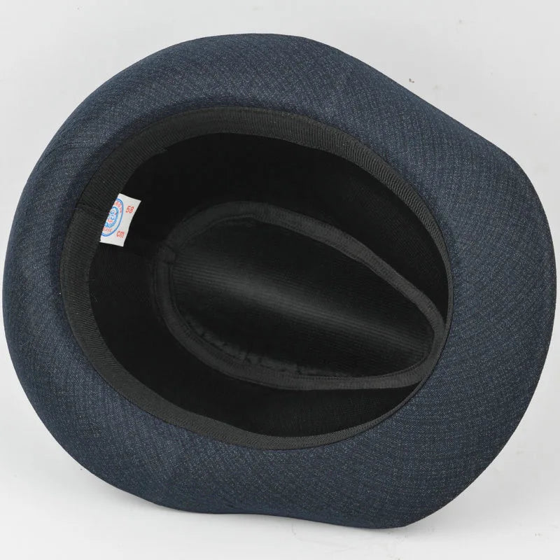 Autumn&Winter Hats For Men Fedoras Top Jazz Plaid Hat Adult Bowler Hats