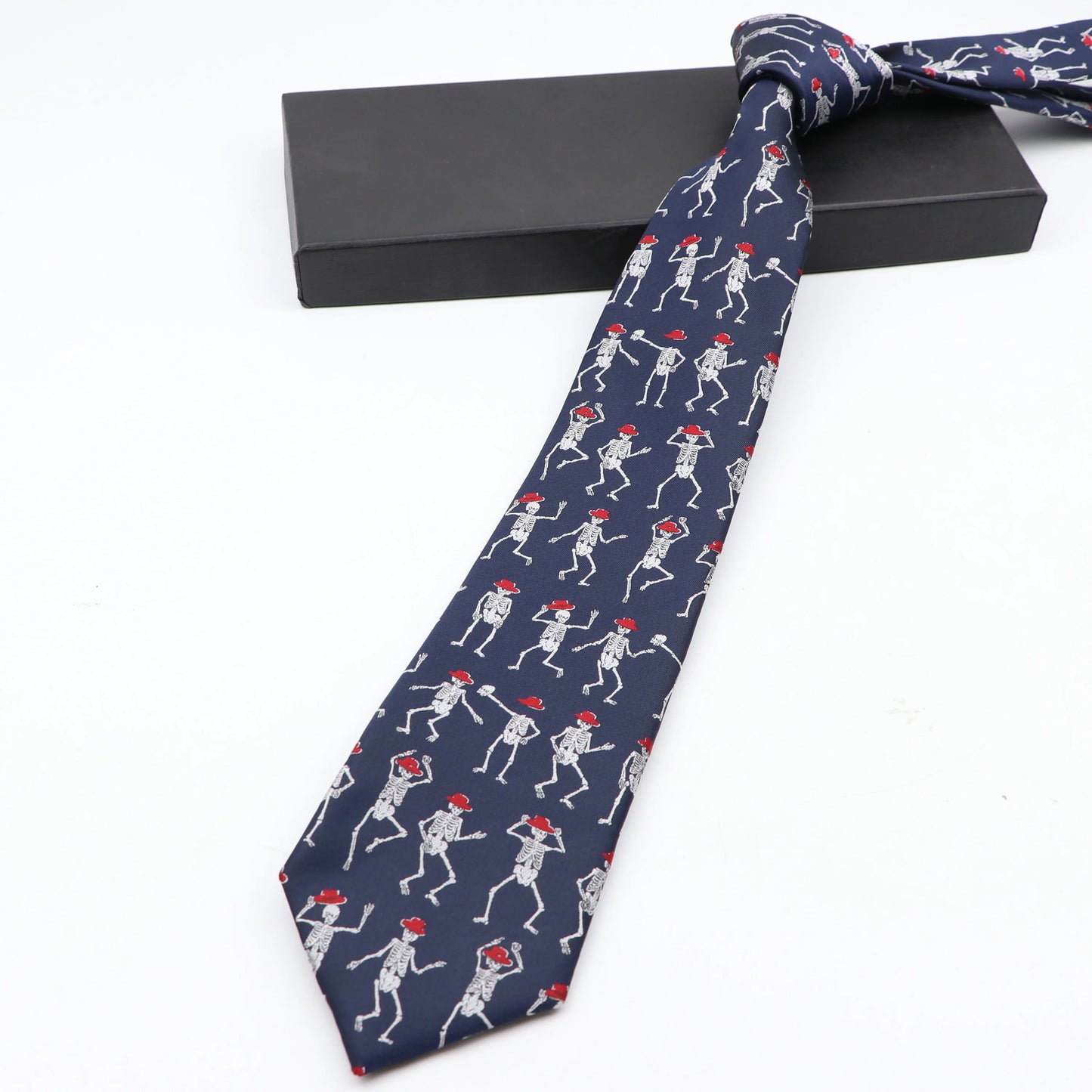 Mens Fashion Polyestert Ties Jacquard Cravat Men Animal Plant Skull Flower Woven Tie Wedding Party Gift Luxury Neck Tie