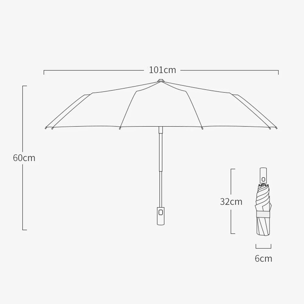 Windproof  Automatic Folding Umbrella Female Male Twelv Bone Car Luxury Large Business Umbrellas Men Rain Women Gift Parasol