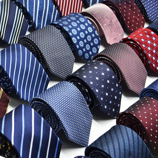 Fashion Men's Colourful Tie Silk  Formal Ties Necktie Narrow Slim Skinny Cravate 7.5cm Neckties