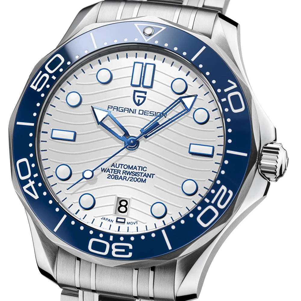 2024 New PAGANI DESIGN 1685 Men's Watches Mechanical Wristwatch for men Automatic watch men Japan NH35A 20Bar Dive Clock