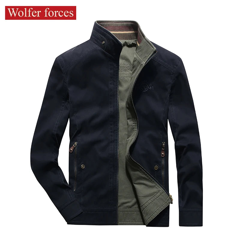 Double Side Men's Jackets Spring 2022 Outerwear Bomber Jackets  Clothes Jaket Cardigan Male Jacket Mens Clothes Brands Clothing