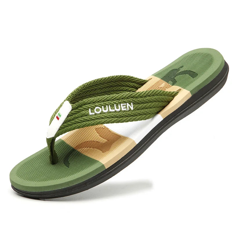 High Quality Brand Hot Sale Flip Flops Men Summer Beach Slippers Men Fashion Breathable Casual Men Flip Flops Summer Outdoor