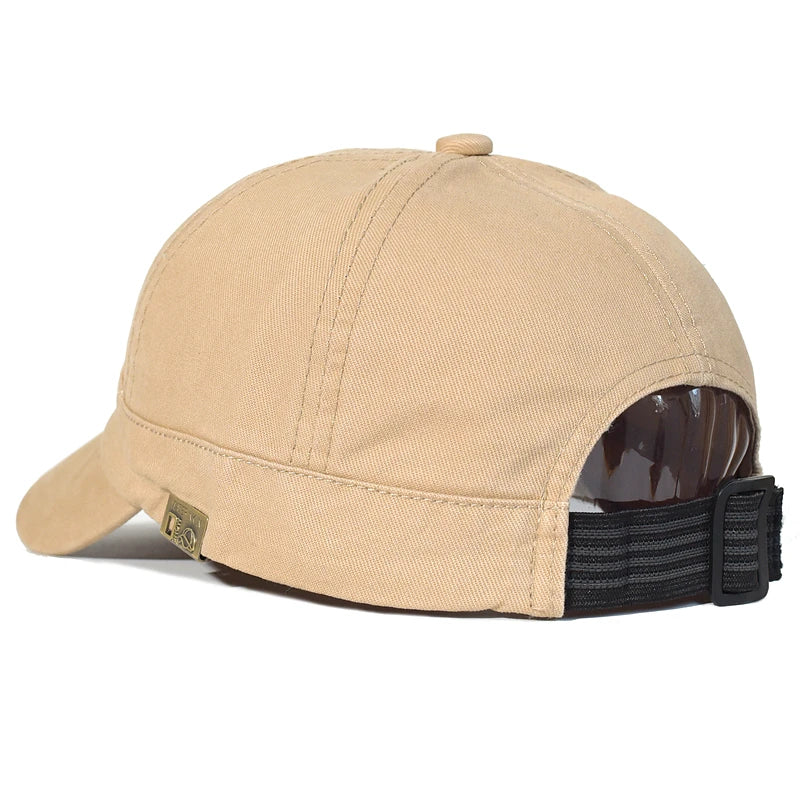 Short Brim Baseball Cap Cotton Men Women Soft Vintage Dad Hat Adjustable Trucker Style Low Profile Caps