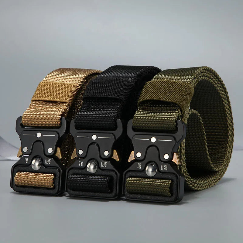 FRALU belt men outdoor hunting metal tactical belt multi-function alloy buckle high quality Marine Corps canvas belt for men