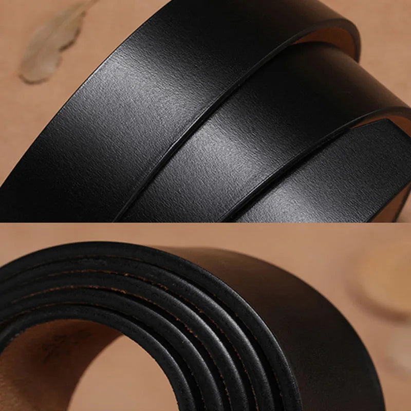 Long Large Plus Size 130 140 150 160cm Vintage Alloy Pin Buckle Men Belt High Quality Cow Genuine Leather Luxury Strap Male Belt
