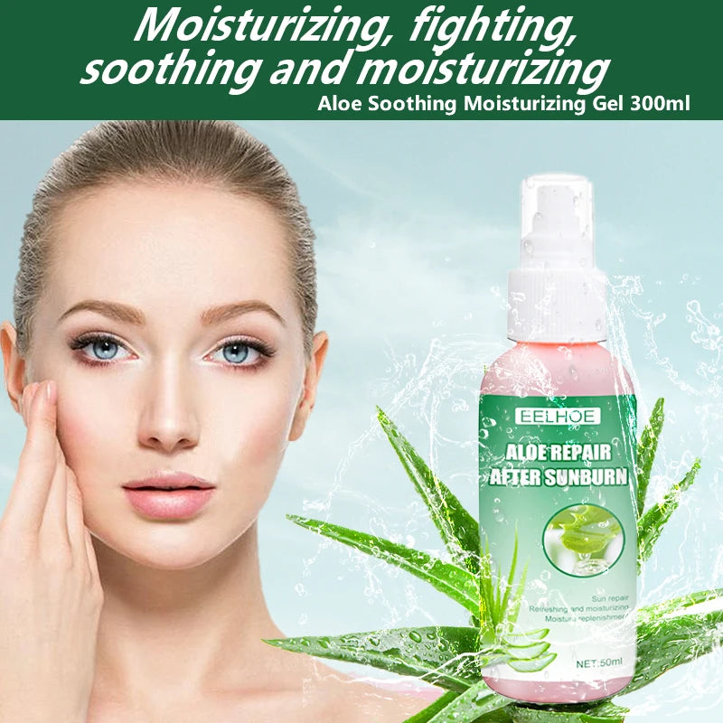 Aloe Vera Toner Spray Face Mists Sun Repair Sensitive Skin Improve Aloe Seurm Spray Moisturizing Sooth Skin Care Korean Cosmetic