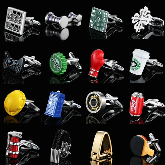 High end brand fashion men's mage shirt Cufflinks high quality paint enamel craft Cufflinks wholesale / retail