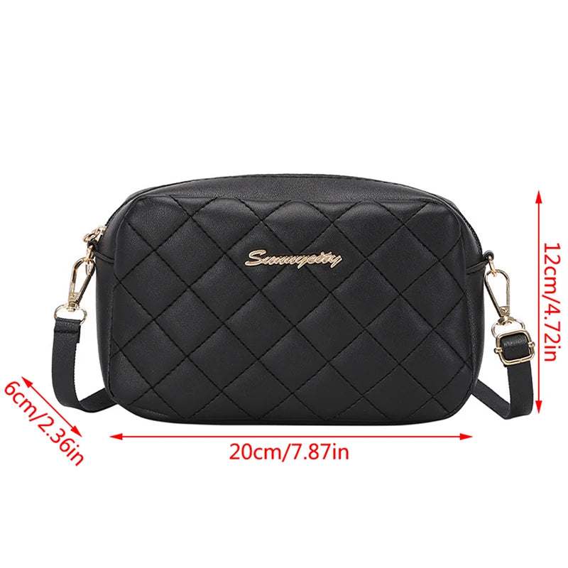 Fashion Ladies Crossbody Bags Luxury Tassel Small Messenger Bag For Women Lingge Embroidery Casual Female Shoulder Bag