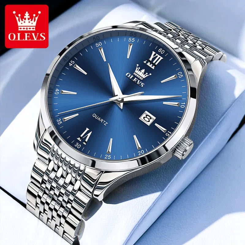 OLEVS Luxury Business Man Watches High Quality Original Fashion Casual Waterproof Quartz Watch For Men Reloj Hombre 2024 Trend