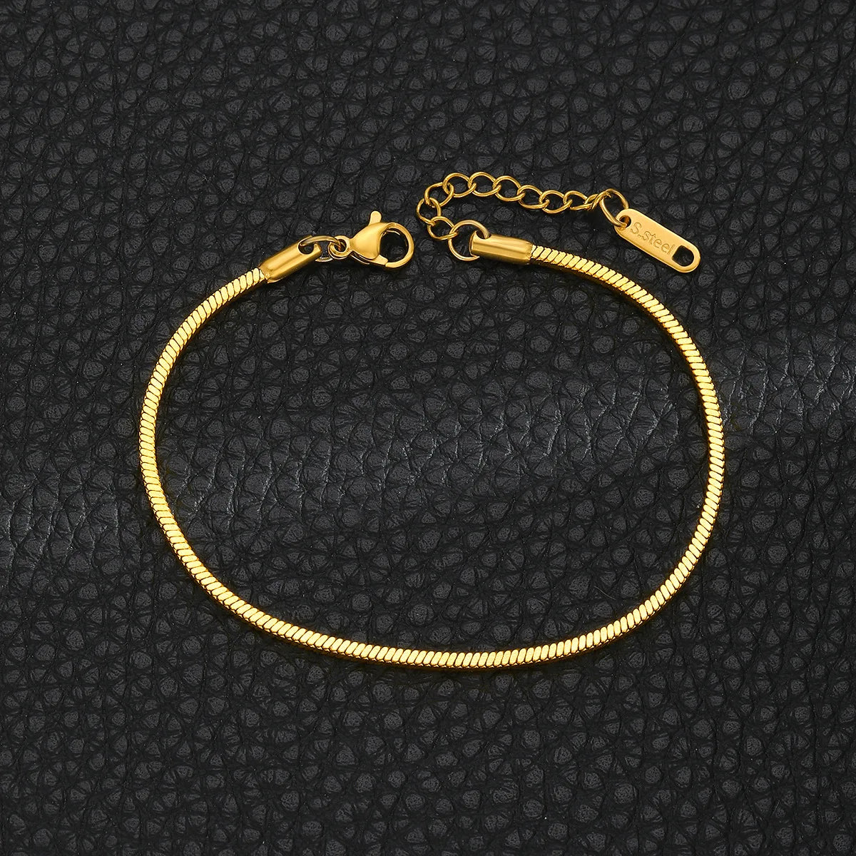 Simple MEN Stainless Steel Square Snake Bone Chain Bracelet Hip-Hop Jewelry Trendy Party Accessories Bracelet For Women