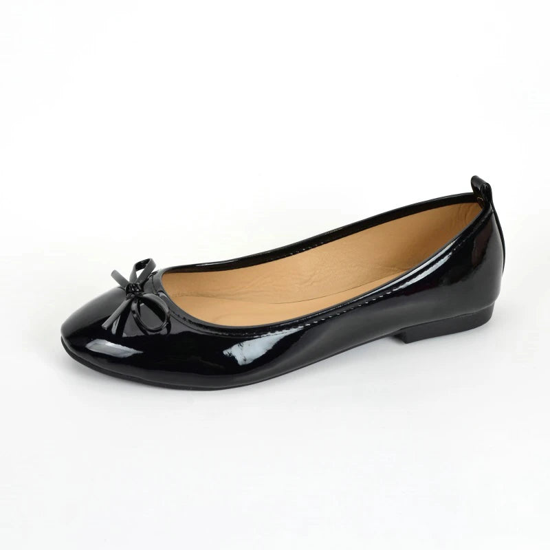 Women's Bow Flat Shoes, Round Head Soft Sole Non-slip Commuter Casual Shoes