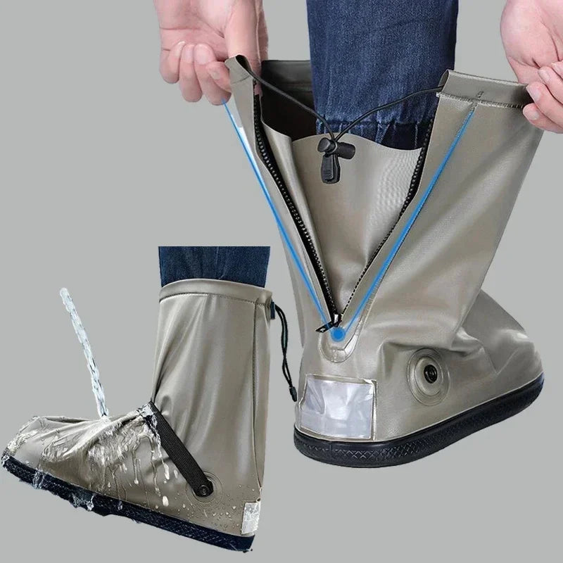 Shoe Cover Rain Gear Accessories Waterproof Reusable Motorcycle Cycling Bike Rain Boot Shoes Covers Rainproof Shoes Rain Boots
