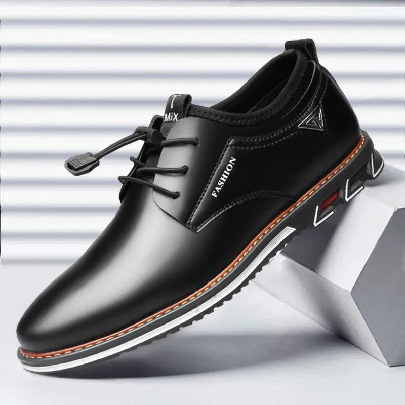 2021British Casual Single Shoes Leather Shoes Formal Shoes New Men Shoes Leather Cowhide Leather Shoes Men Comfortable Low-top