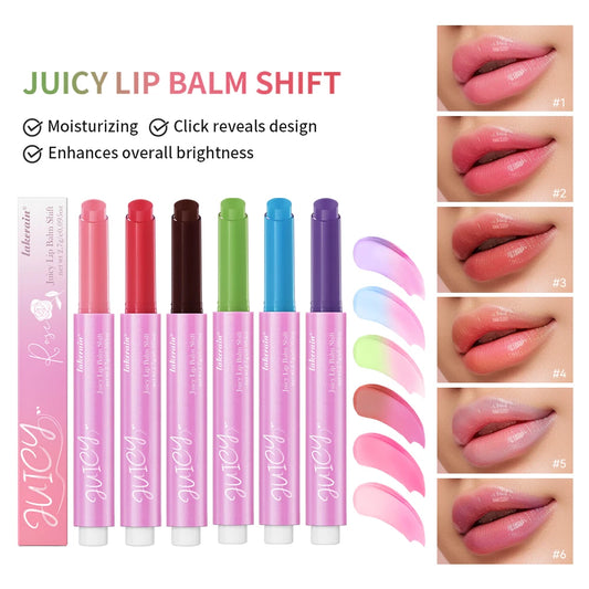 Color Change Juicy Lip Balm Shift Ph Color Changing Lip Balm Long Lasting Moisturizing Lipstick all change to pink lips makeup