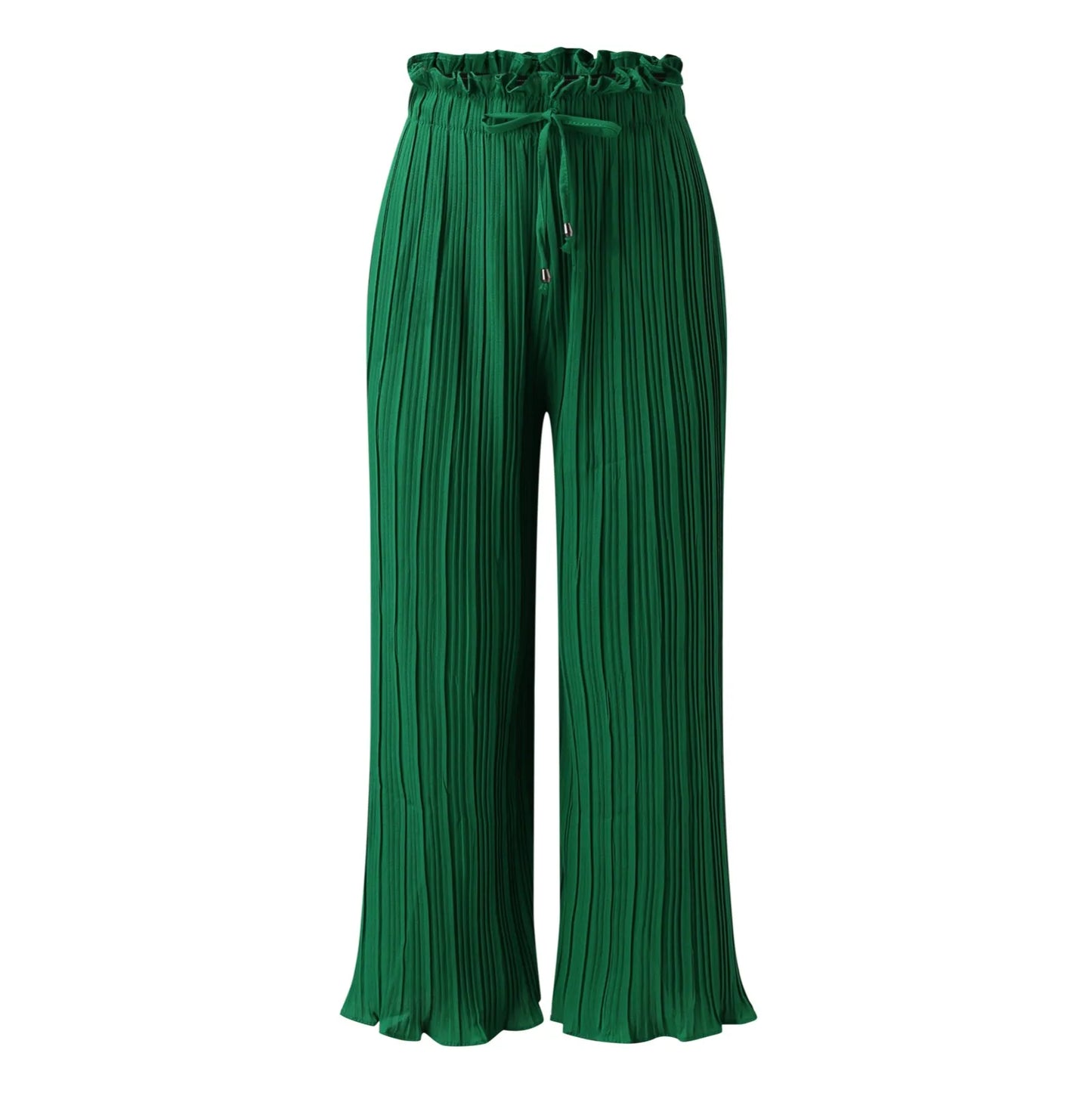 Sweatpants Women 2023 Spring Autumn Pants Wide Leg Palazzo Pants High Waisted Lounge Pant Smocked Pleated Loose Fit Trousers