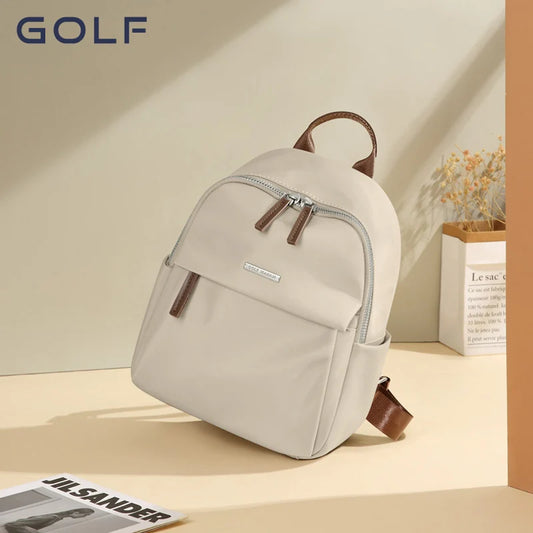 GOLF New Large Capacity Casual Fashion Backpack Trendy Versatile Small Backpack Lightweight Commuter Travel Women's School Bag