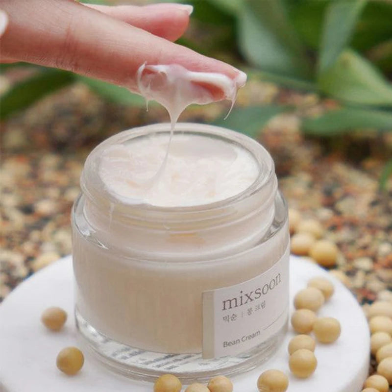 50ml Soybean Face Cream Water Nourishing Skin Cream Moisturizing Hydrating Remove Dullness Brighten Facial Products Face Care