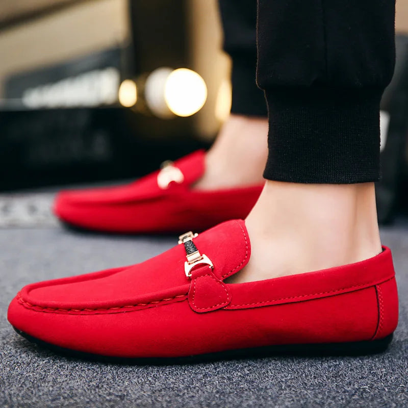 Slip-on Loafers for Men Soft Driving Moccasins High Quality Flats Male Walking Shoes Suede Casual Loafers Summer Men's Shoe