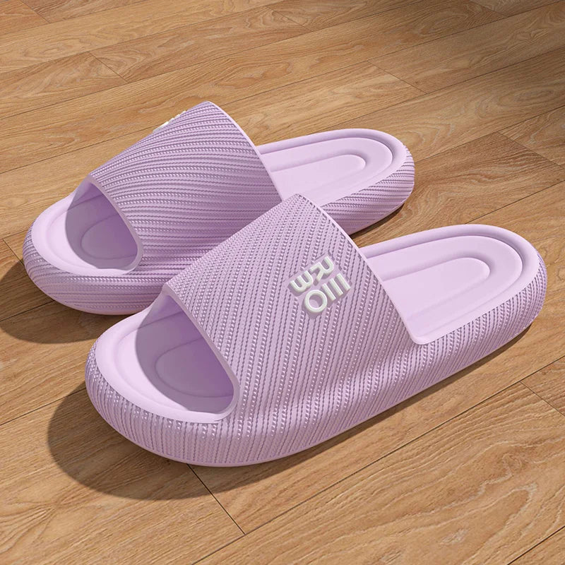Platform Thick Bathroom Home Slippers Women Cloud Slippers Fashion Soft Sole Eva Indoor Sandals Non-Slip Flip Flop Men Slippers