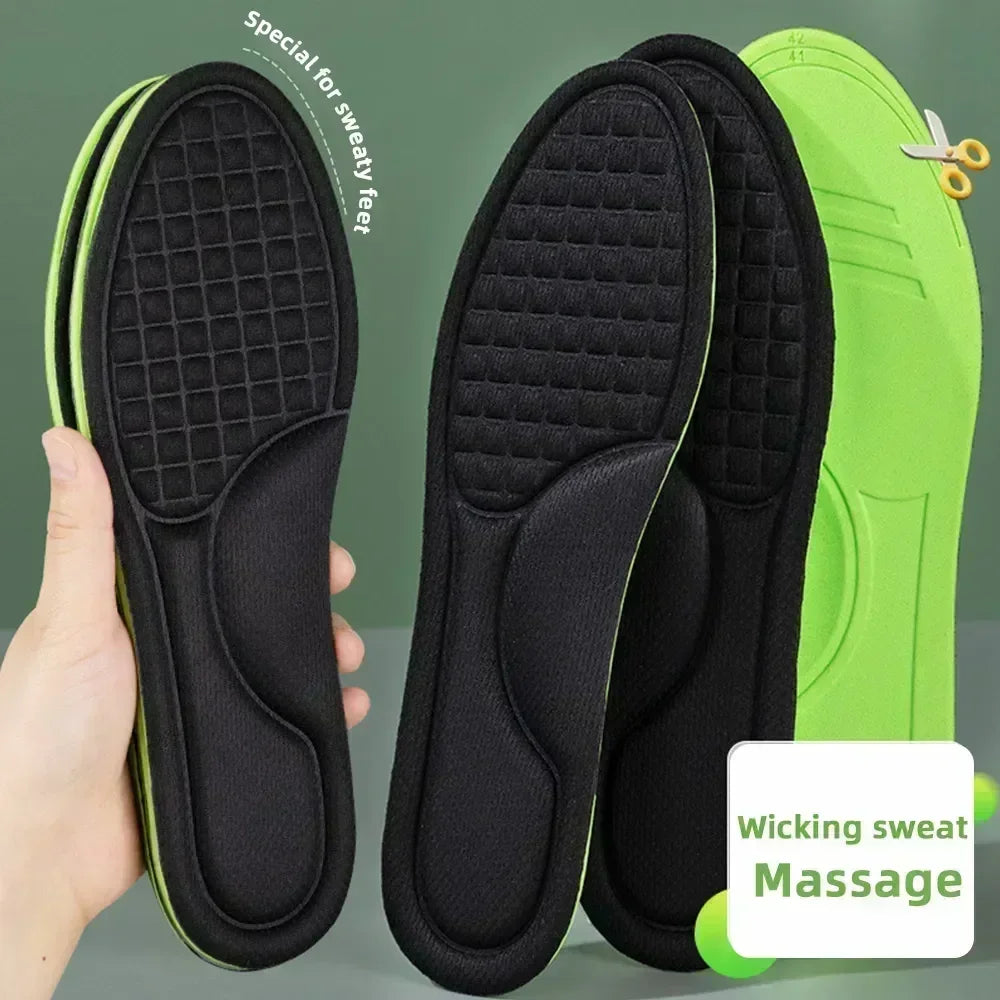 Soft Memory Foam Orthopedic Insoles for Men Women Deodorizing Insole Shoes Sports Absorbs Sweat Antibacterial Shoe Accessories