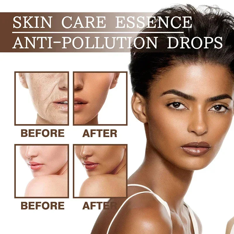 Fake Tan Peptide Serums Liquid Dark Self Tanning Serum Drops Face Body Sunbeds Outdoor Cream Sunburn Skin Repair for Fine Lines