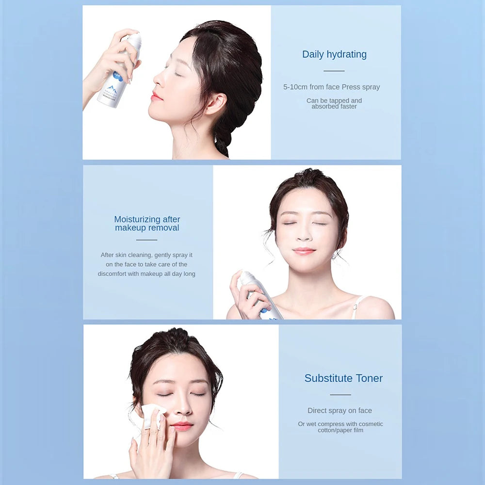 150ml HA Moisturizing Spray Refreshing Face Mists Facial Base Replenishing Water Brightening Soothing Toner Face Skin Care