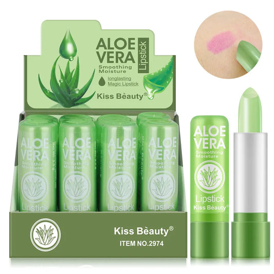 Aloe Vera Lipstick Color Changing Lip Balm Lasting Moisturizing Moisturizing Waterproof Temperature Change Lip Balm