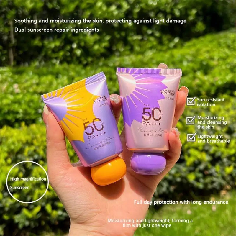 Refreshing Sunscreen Moisturizing Whitening Sun Cream Oil-control Sunblock Cream Bleaching Facial Skin Care SPF 50 PA+++