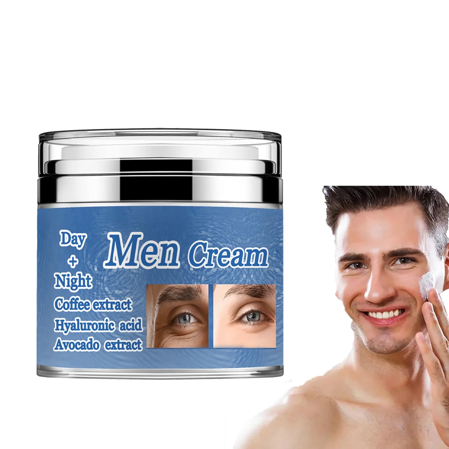 Men's Age Revive Collagen Cream, Men’s Collagen Cream, Collagen Men's Anti-Aging Wrinkle Cream, Mens Face Cream Moisturizer With