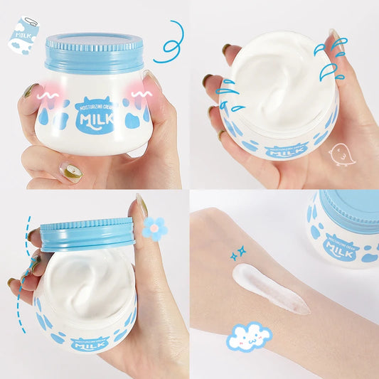 LAIKOU 1/2/3Pcs 55g Milk Hyaluronic Acid Essence Face Cream Moisturizing Anti-wrinkle Brighten Skin Rejuvenation Hydrating Cream