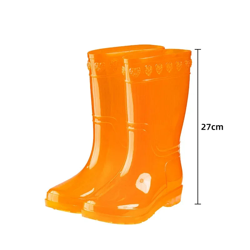 Rain Shoes Without Lining Fisherman Speed Dry Kitchen Rain Boots Men's Labour Gum Shoes Anti-Odour Non-Slip Water Shoes