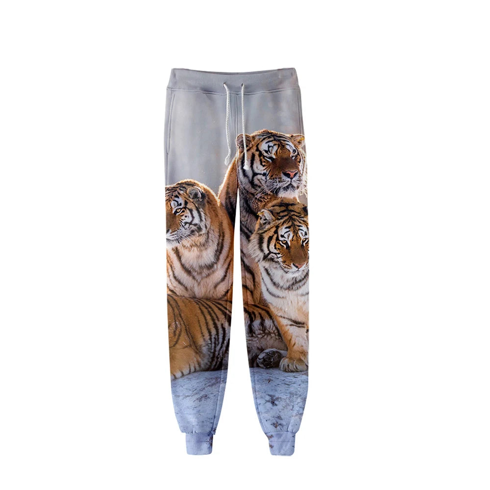 New Animal Tiger Sweatpants Camo Y2k Pants Man 3D Printed Streetwear Jogger Hoodies For Mens Casual Outdoor Jogging Trousers