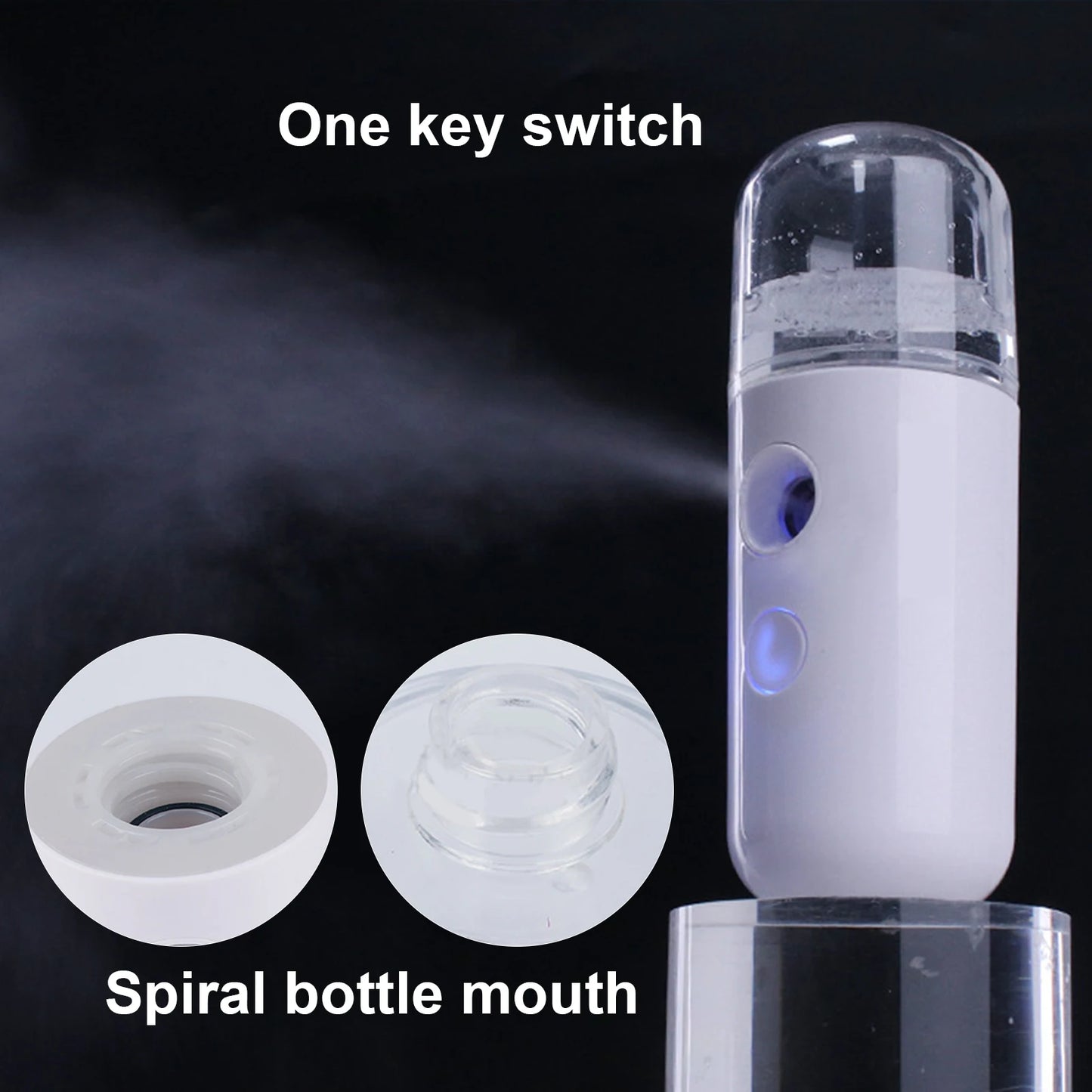 Face Sprayer Nano Facial Mist Sprayer Mini Portable Face Moisturizing Spray for Skin Care 30ml Nano Sprayer Skin Care Sprayer