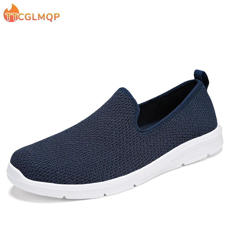 Summer Men’s Casual Shoes Breathable Canvas Sneakers For Men Outdoor Lightweight Walking Shoes Men’s Mesh Shoes Loafers Big Size