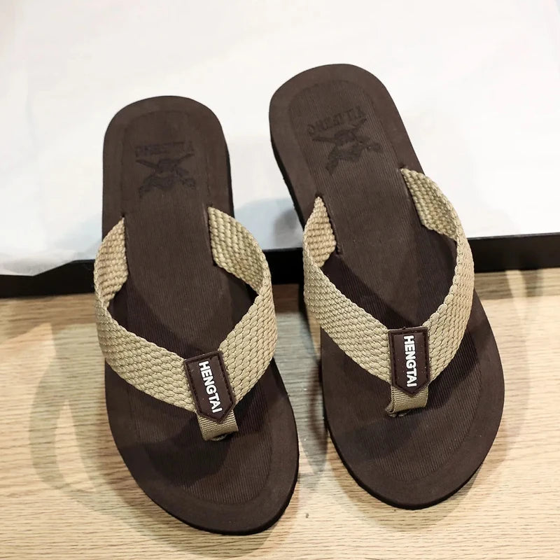 Fashion Men Flip Flops Beach Slippers Sandals Non-Slip Home Chanclas Slipper Indoor House Anti-Slip Zapatos Hombre Shoes Slide
