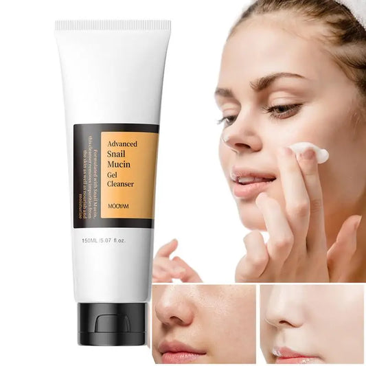 150ml Snail Facial Cleanser Snail Mucin Face Wash Brightening Gel Cleanser Moisturizing Oil Free Face Cleanser Gel face cleaner