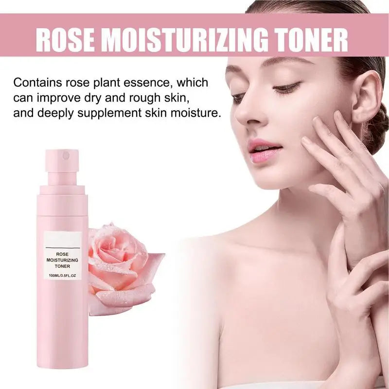 Rose Water Spray For Face 100ml rose water moisturizing spray For Dry Skin Refreshing Rose Water Toner For Daily Travel Vacation