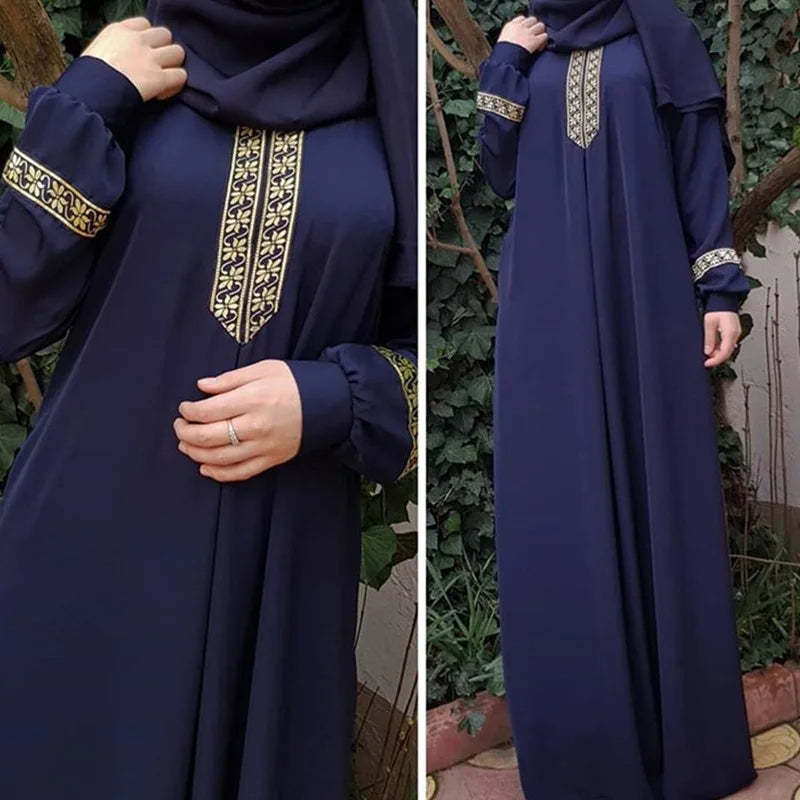 Women Muslim Prayer Dress Fashion Printed Morocco Turkey Islam Abaya Kaftans Prayer Clothes Islamic Arab African Maxi Dresses