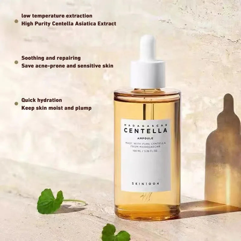 100ml Centella Asiatica Essence Brightening Capsule Ampoule Calming Moisturizing Brightening Face Serum Daily Skin Care Solution