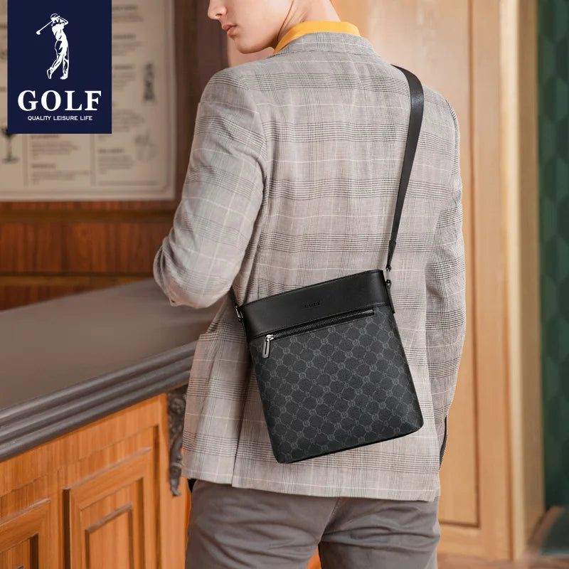 GOLF Men's Bag Leisure Fashion Shoulder Bag Business Print Crossbody Small Backpack Lightweight Handbag Brand Briefcase