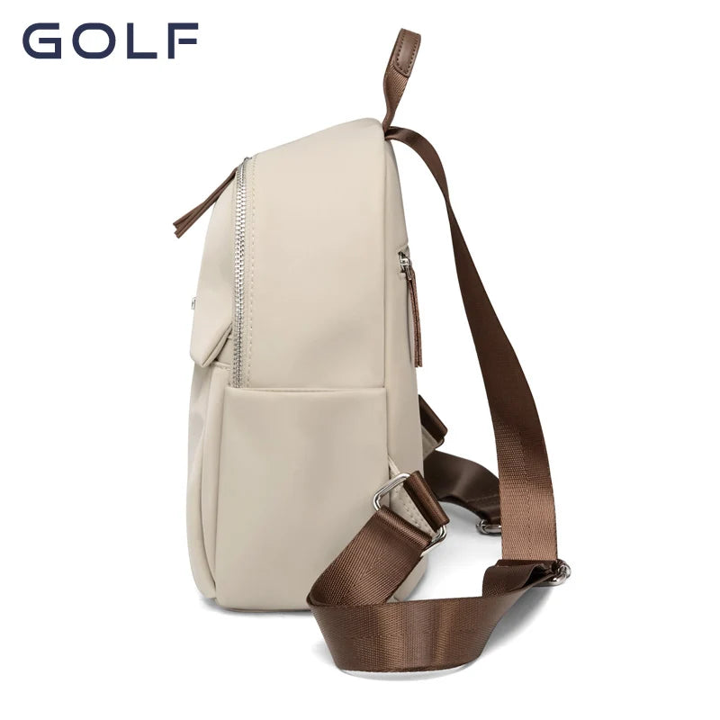 GOLF New Large Capacity Casual Fashion Backpack Trendy Versatile Small Backpack Lightweight Commuter Travel Women's School Bag