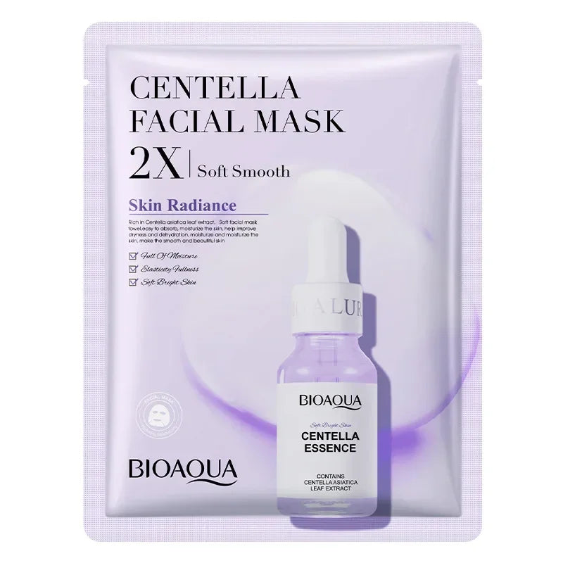 10/20pcs Centella Collagen Face Mask Moisturizing Refreshing Sheet Masks Hyaluronic Acid Facial Mask Skin Care Products