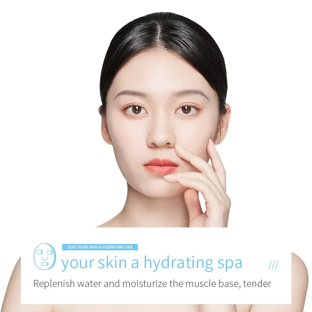 50pcs BIOAQUA Centella Collagen Face Mask Moisturizing Refreshing Sheet Masks Hyaluronic Acid Facial Mask Skin Care Products