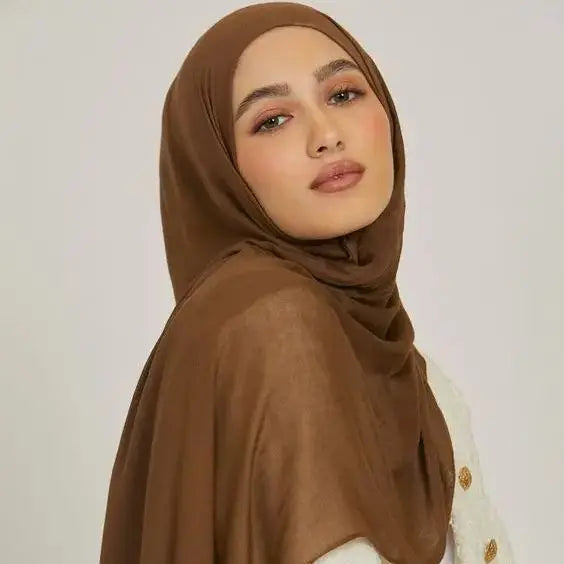 New Muslim Hijabs for Women Scarf Thin Plain Shawls Femme Musulman Soft Viscose Rayon Headscarf Islamic Turban Headband 190x85cm