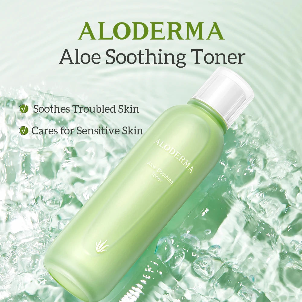 ALODERMA Fresh Aloe Soothing Toner For Dry And Sensitive Skin Natural Aloe Vera Gentle Nourishing Hydrating Face Toner 120ml