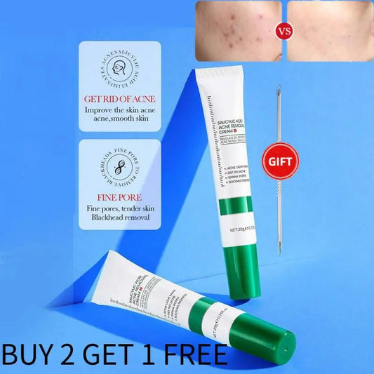 20g Salicylic Acid Acne Removal Cream Acne Treatment Moisturizing Oil Control Shrink Pore Repair Pimple Skin Care 1/3/5PCS