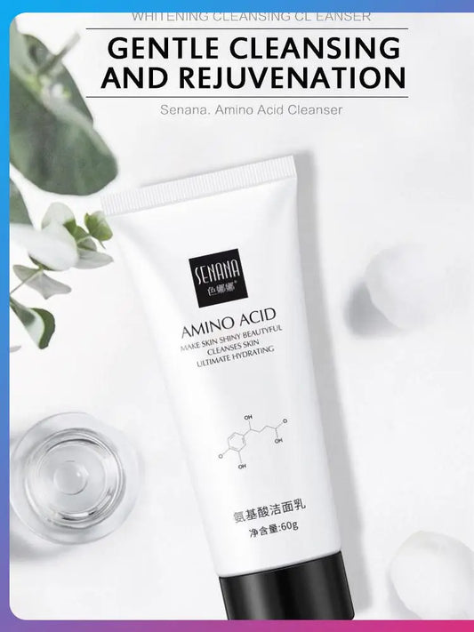 Gentle Facial Cleansing Amino Acid  Lock Water Oil Control Collagen Moisturizing Whitening Smooth Skin Face Cleanser Skin Care