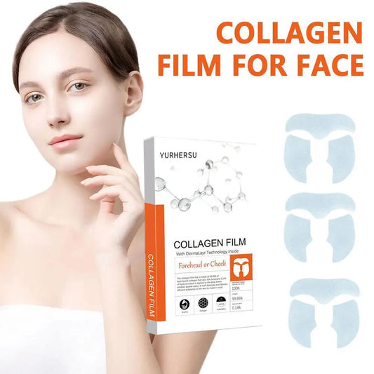 Facial High-Protein Collagen Film Water-Soluble Mask Firming Collagen Anti Dark Lifting Paste Essence Patch Circles Face E5C4