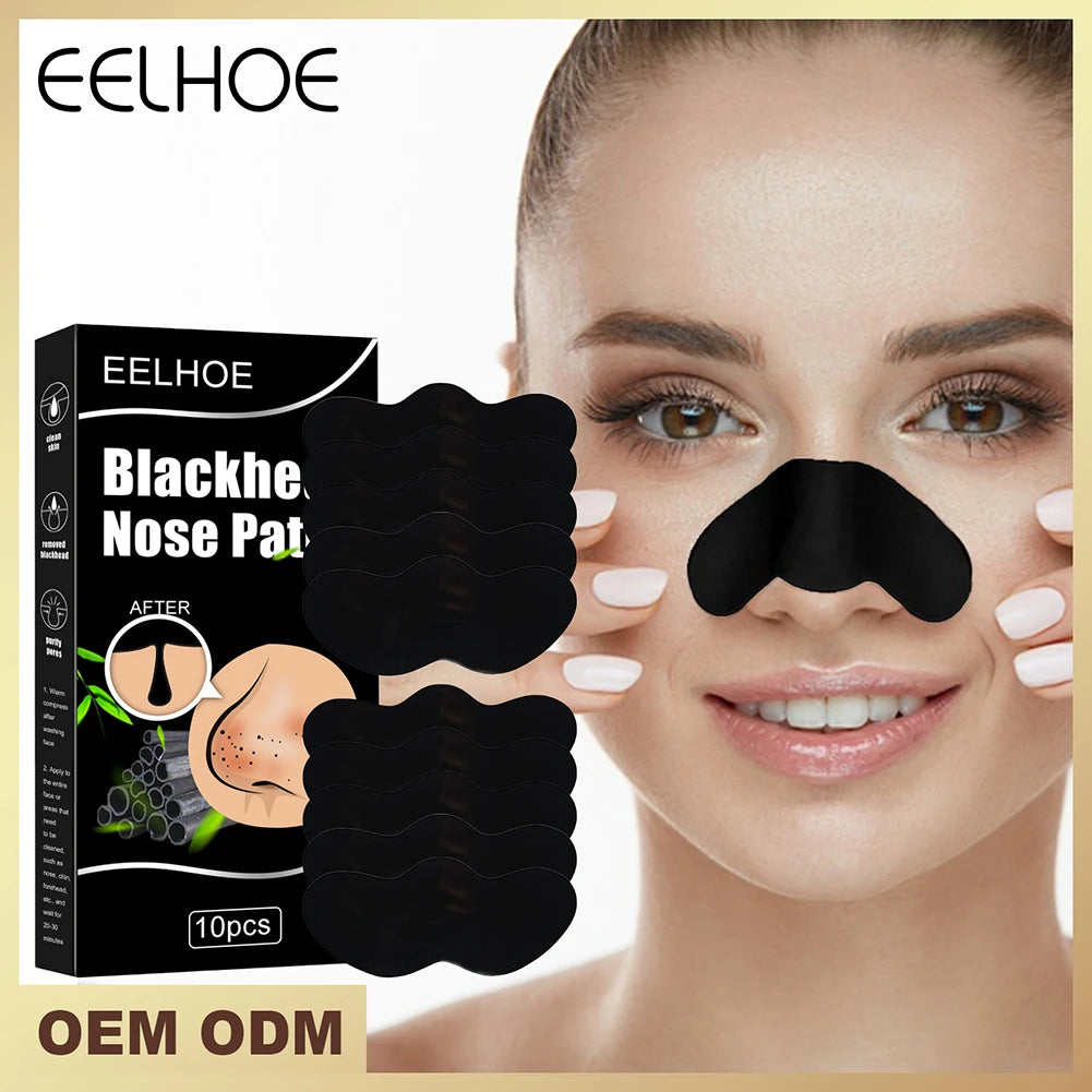 10pcs Nose Blackhead Remover Mask Skin Deep Cleansing Shrink Pore Nose Black Head Remove Stickers Skin Care Mask Patch
